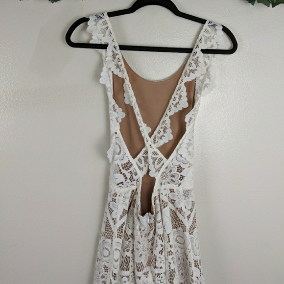 For Love & Lemons Gianna Apron Front Mini Dress Size S - Picture 4 of 9